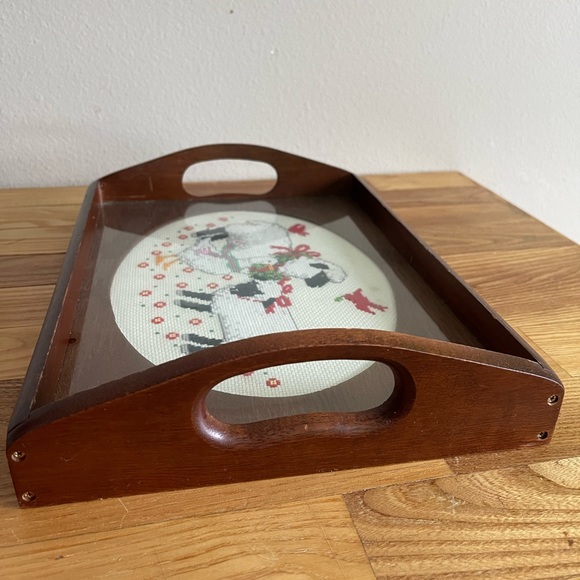 Vintage Crossstitch Decorative Tray - Picture 8 of 8